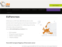Tablet Screenshot of eupancreas.com